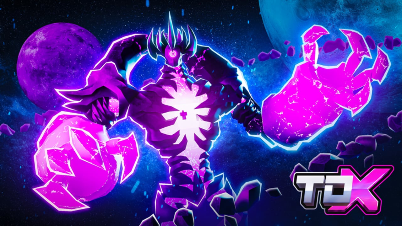 Tower Defense X Roblox gameplay with towers defending against Void enemies